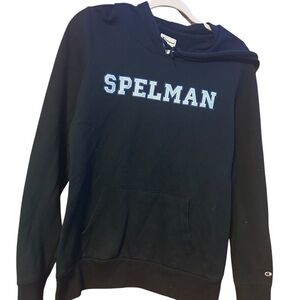 Champion Spelman College Jaguars navy hoody hoodie Medium M HBCU Morehouse